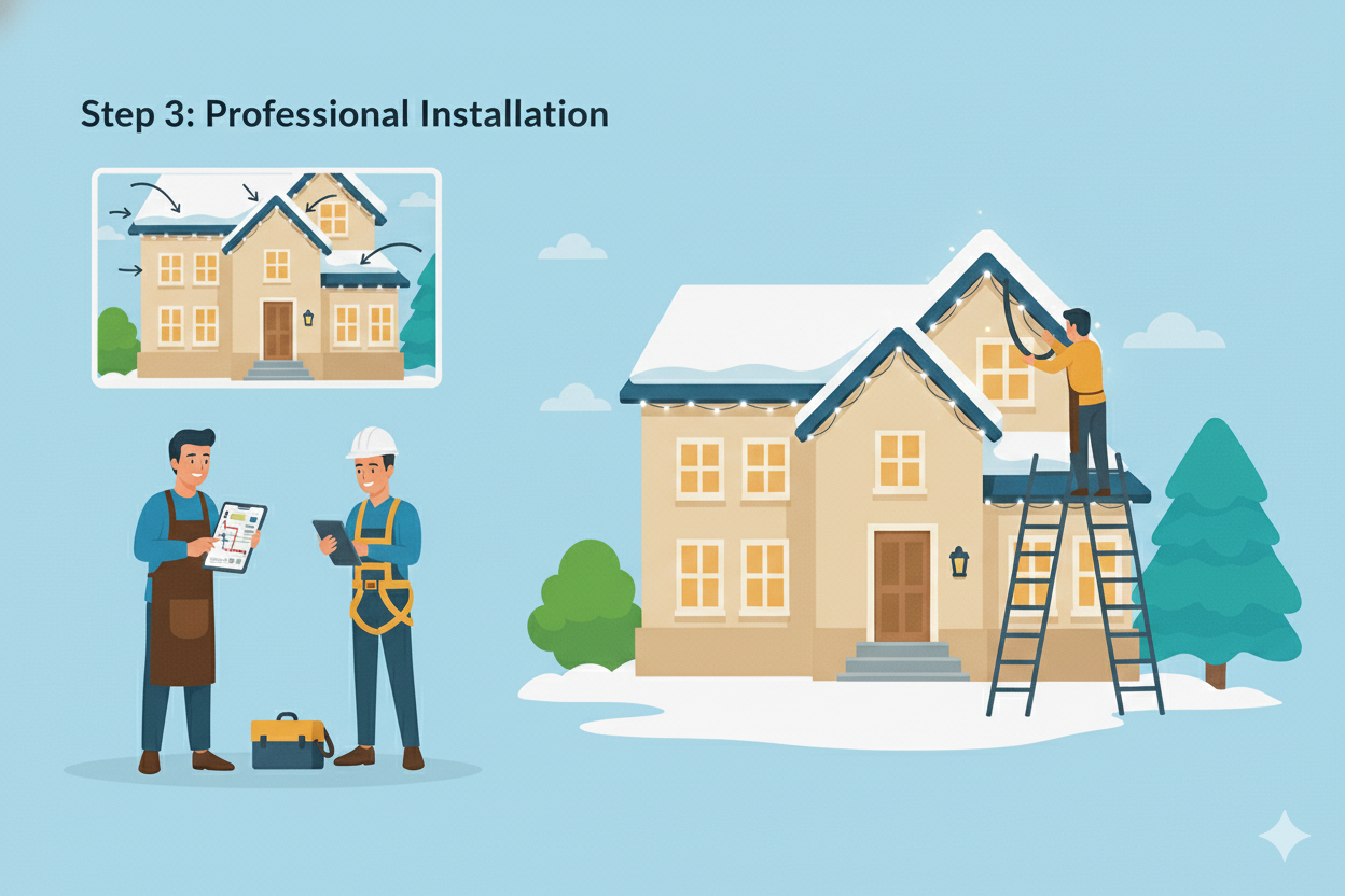 Technician providing maintenance